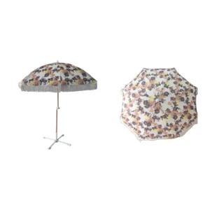 Large Waterproof Foldable Canopy Beach Umbrella with Auto Tilt for Outdoor Shelter Hotel Dining & Kitchen Use