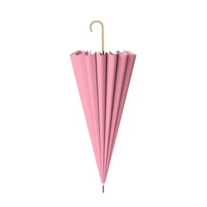 Large Wind-Resistant 190T Thickened Semi-Automatic Hook Umbrella with Long Handle