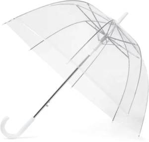 Large Windproof Dome Umbrella for Adults with Logo, for Weddings