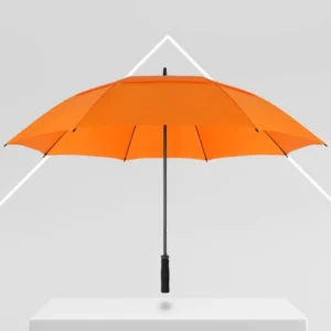 Large Windproof Fiberglass Frame 30-Inch 134cm Diameter Manual Open 190T Pongee Fabric Double Layer Golf Umbrella for Business