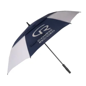 Large Windproof Logo Print Double-Layer Golf Umbrella