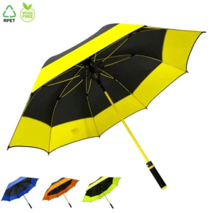 Large Windproof Straight Patterned Custom Golf Umbrella