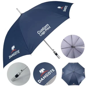 Large Windproof Travel Business Umbrella Waterproof Stick Semi-Automatic Open Custom Logo Golf Umbrella