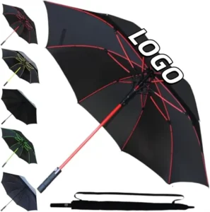 Large Windproof UV Golf Umbrella with Fiberglass Frame, Automatic Open, Umbrella Manufacturer