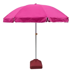 Large Windproof UV Protection Polyester Beach Umbrella with Steel Pole