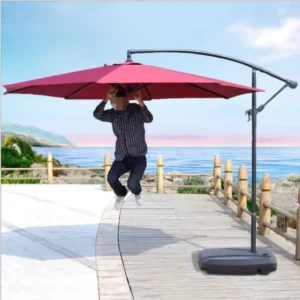 Large Windproof Waterproof UV Protection Cantilever Banana Sun Umbrella