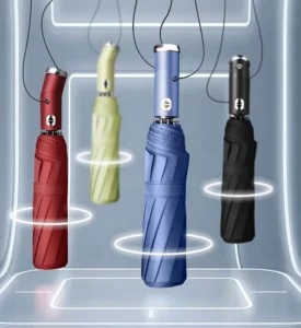 Led Lighting Three Folding Automatic Umbrella Can Be Customized logo