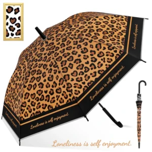 Leopard Straight Pattern 21-Inch POE Umbrella