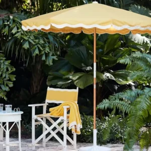 Lighting Low Price High Quality Steel Frame Big Size Restaurant Poolside Club Resort Beach Sun Garden Patio Outdoor Umbrella