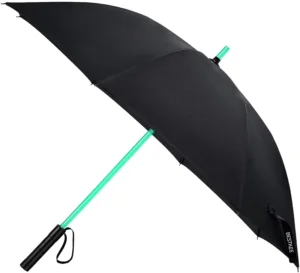 Lightsaber Umbrella LED Light up Golf Umbrellas with 7 Color Changing on the Shaft/Built in Torch at Bottom Umbrella Katana