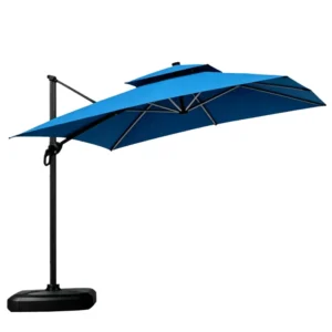 Lightweight Aluminum Waterproof UV-Resistant Patio and Beach Umbrella with 1.5m Radius for Hotel and Park Use