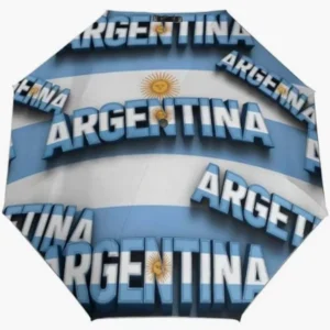 Lightweight Argentina Flag Fully Automatic Folding Umbrella