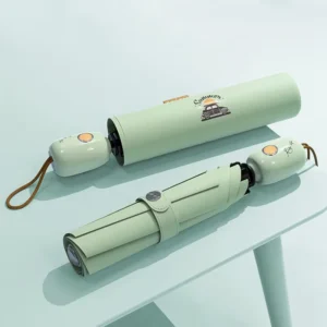 Automatic Folding Sun Umbrella One-Touch Operation Wind-Resistant Lightweight with Custom Logo