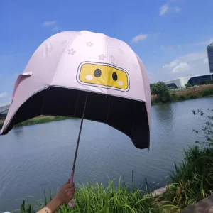 Lightweight Children’s 3D Animal Cartoon Pongee Umbrella Customizable Colors & Logo Direct Factory Supply