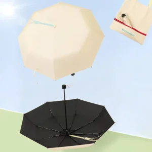 Lightweight Compact UV Protective Waterproof Portable Travel Manual Folding Umbrella with Bag