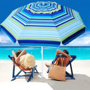 Lightweight Polyester Waterproof Aluminum Portable Beach Umbrella