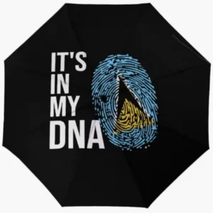 Lightweight Saint Lucia Flag Fully Automatic Folding Umbrella