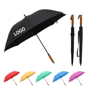 Lightweight Straight Golf Umbrella with Custom Logo Print