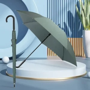 Lightweight Windproof Golf Parasol for Ladies with Classic Design, Plastic Handle, and Custom Logo Printing