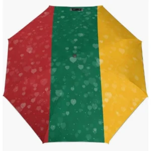 Lithuania Flag Pattern Fully Automatic Folding Umbrella