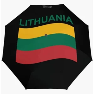 Lithuania Large-Coverage Flag Fully Automatic Folding Umbrella