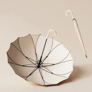 Long-Handle 16-Rib Windproof Straight Umbrella for Two