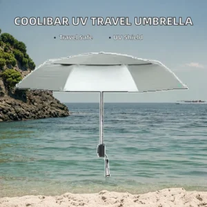 Long Handle 8 Ribs Auto Umbrella Double Canopy Pongee Black Glue Sun Rain Umbrella for Adult Business Daily