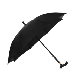Long-Handle Automatic Double-Bone Vinyl Rain and Sun Umbrella