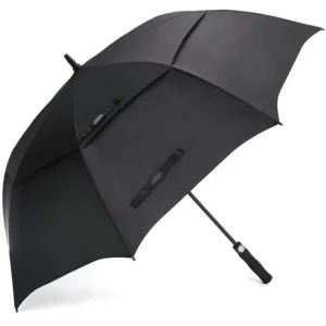 Long-Handle Full-Fiber Double-Layer Breathable Straight Golf Umbrella