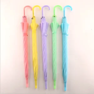 Long Handle Transparent Straight Semi Automatic Advertising Gift Umbrella