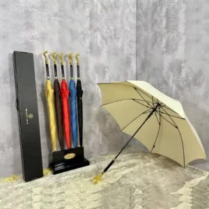 Long-Handle Windproof Animal-Head Stick Umbrella with Metal Head