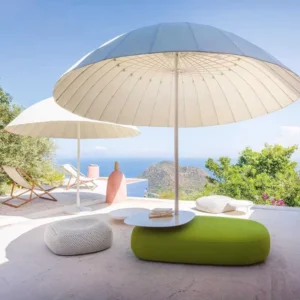 Long-Handled Center-Post Beach Umbrella Waterproof Fabric Personalized Model Home Display Large Sunshade