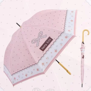 Long Straight Auto Open Sun and Rain Anti-UV Umbrella