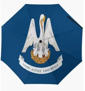 Louisiana US State Flag Umbrella, Waterproof, Auto Open and Close, UV Coating