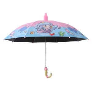 Lovely Printed 19-21 Inch 8K Straight Semi-Automatic Children’s Umbrella