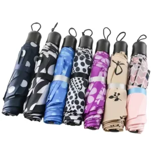 Low Price Modern Manual Mini Alloy Folding Umbrella Foreign Trade Gifts Advertising Use