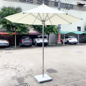 Luxury Aluminum Umbrella with 260 Polyester Center Pole and Aluminum Frame for Hotel, Outdoor, Hospital, Parasol
