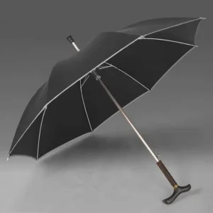 Luxury Customized Walking Cane Umbrella Detachable 2 in 1 Windproof Large Folding Umbrella with Personalized Logo Print