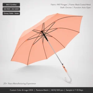 Luxury Minimalist Celadon Grid Pattern Golf Umbrella 27″ 8K Windproof Large Canopy Fiberglass Frame Custom Gift Use