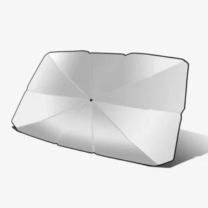 Luxury Sports Design Foldable Car UV Protector Umbrella Windproof Manual Control Cloth Material Accessory