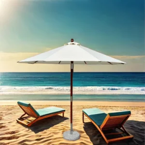 Luxury Waterproof Patio Umbrella With Wooden Base More Design Popular For Garden Sun Shade For Swimming Pool Beach Outdoor Use