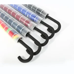 Manual 16-Rib Straight Pole Umbrella with Multiple Colors for Travel