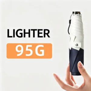 Manual 5-Fold 6-Rib Mini Sun Umbrella 95g Ultra-Light Compact Pocket UPF50+ UV Blocking Over 99% Custom Logo