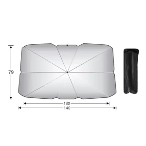 Manual Control Foldable Car Sun Visor Front Insulation Anti Shedding Sun Protection Umbrella for Car Umbrella Customize