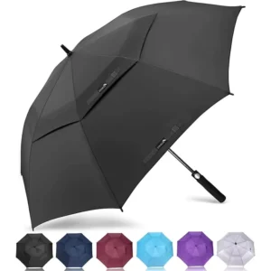 Manual Golf Umbrella Breathable Double-Layer Extra-Large Reinforced Anti-Storm Long