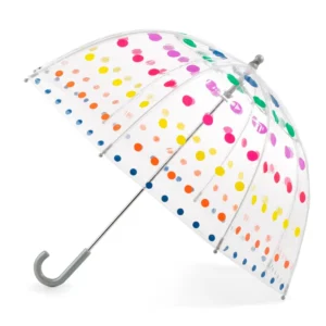 Manual Minimalist Transparent Dome Adult Umbrella Windproof Canopy Durable Straight Handle Lightweight Rain Gear for Daily Use