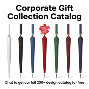Manual Open Metal Pole Golf Umbrella 24 Ribs Fiberglass Leather Handle