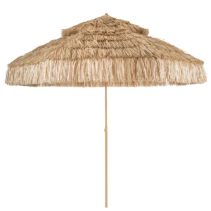 Manual Outdoor Beach Umbrella Polyester 10-Rib Foldable Commercial Stalls and Gym Use