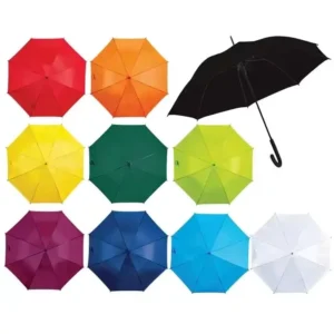 Manual Polyester Decorative Umbrella Straight Pattern Alloy Ribs for Wedding Party Rain Sun Use