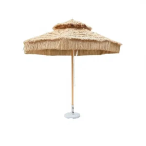 Manual Straw Thatched Sun Umbrella Outdoor Courtyard Beach Seaside Use Tassels UV-Proof 2m-3.5m 8